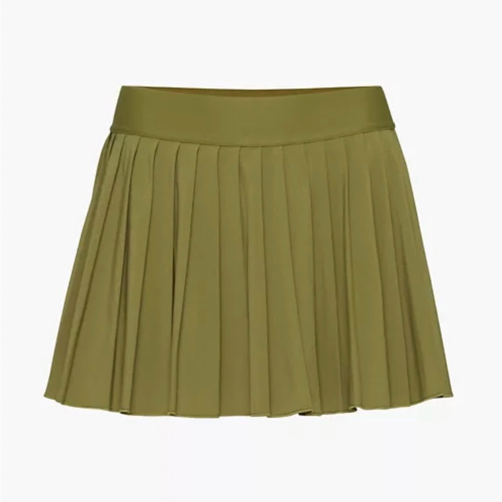 ARITZIA TnAction TNAMOVE™ TENNIS MICRO PLEATED SKIRT, S in Olive